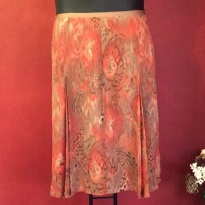 NWOT WORTHINGTON PAISLEY SKIRT SIZE 18